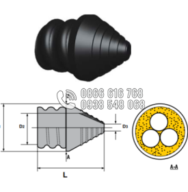 Nút cao su chống thấm ống xoắn HDPE